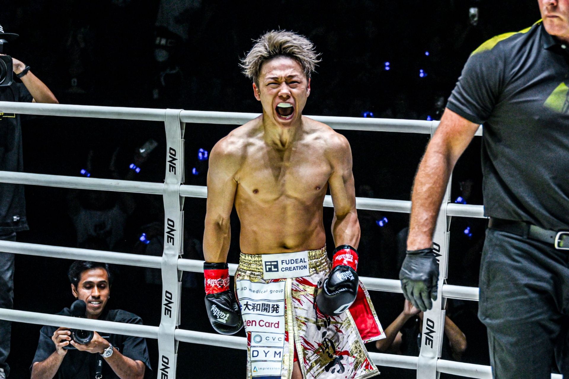 (Pictured) Japanese kickboxing star Takeru is back in action at ONE 173. [Image: ONE Championship]