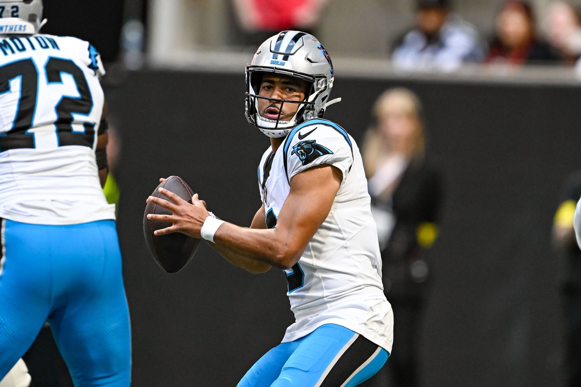 Bryce Young at Carolina at Atlanta- Source: Getty
