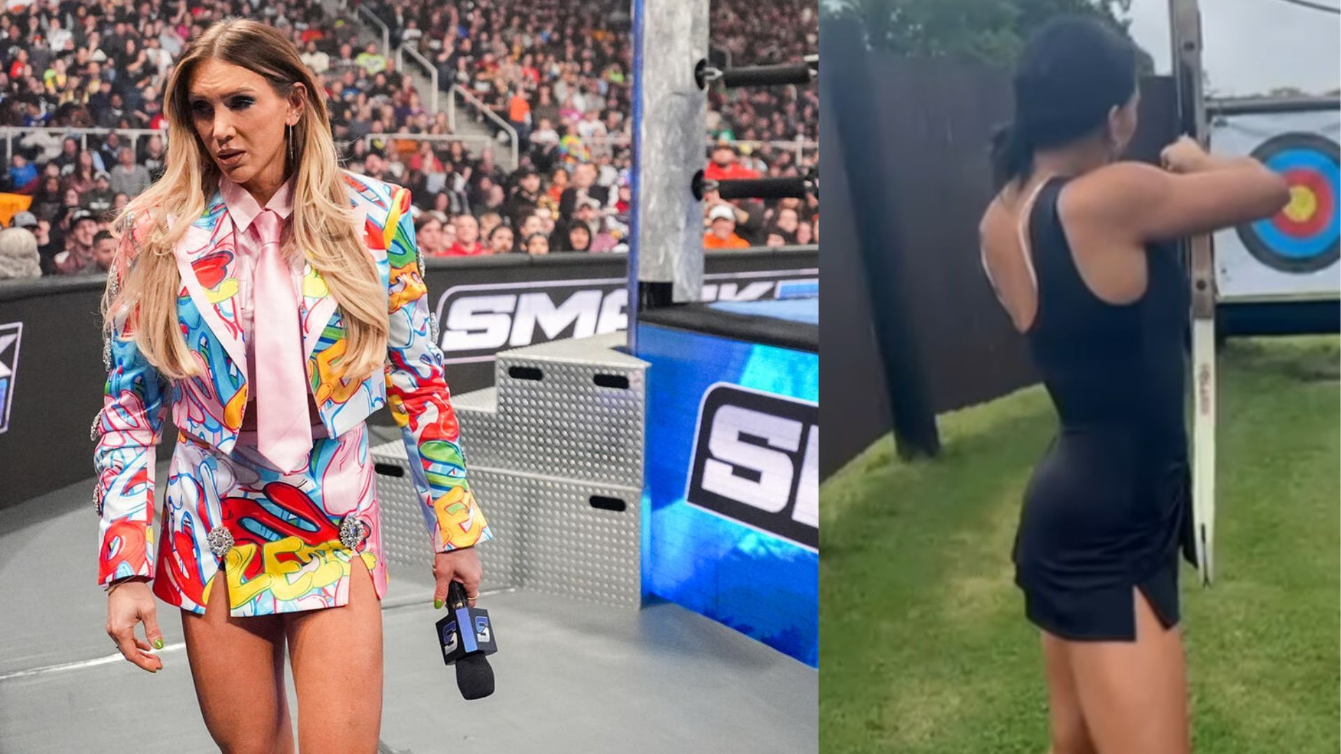 Charlotte Flair walked out on her teammates on SmackDown. (Images via WWE.com &amp; the star