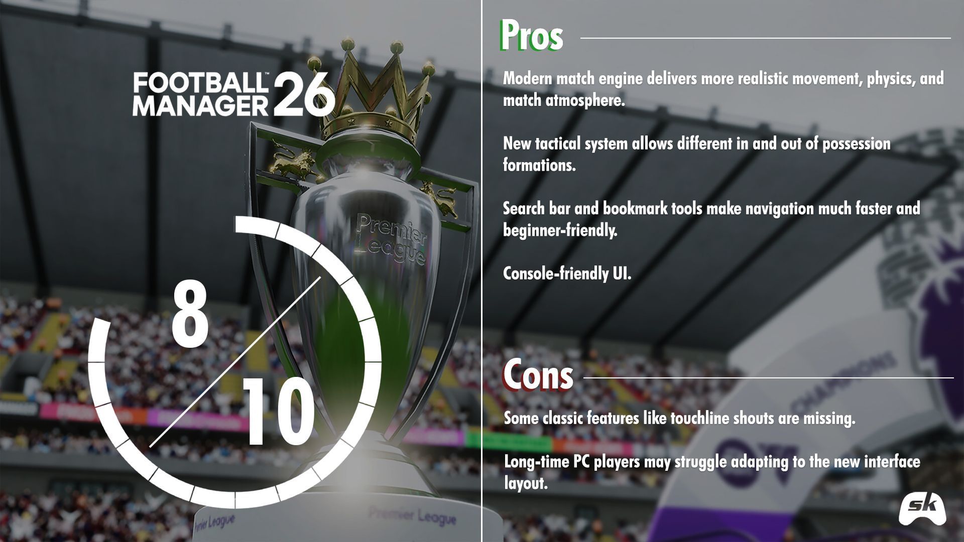 Football Manager 26 Scorecard (Image via Sportskeeda Gaming)