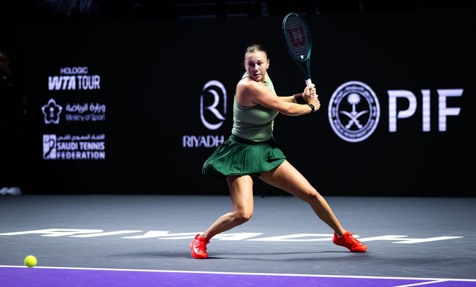 Anisimova at the WTA Finals 2025 - Day 1 - Source: Getty