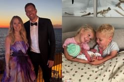 Caroline Wozniacki proudly shares daughter Olivia & son James taking after their NBA star father David Lee with adorable outfit choices