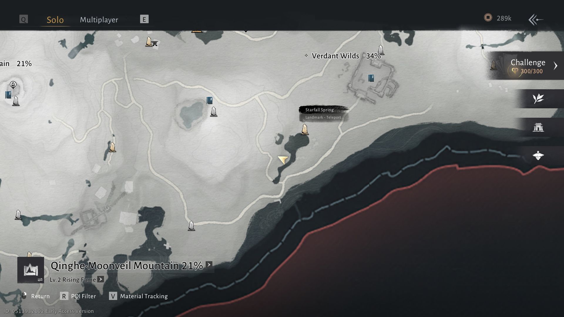 Location of the Infernal Twinblade skill in Where Winds Meet (Image via NetEase Games)