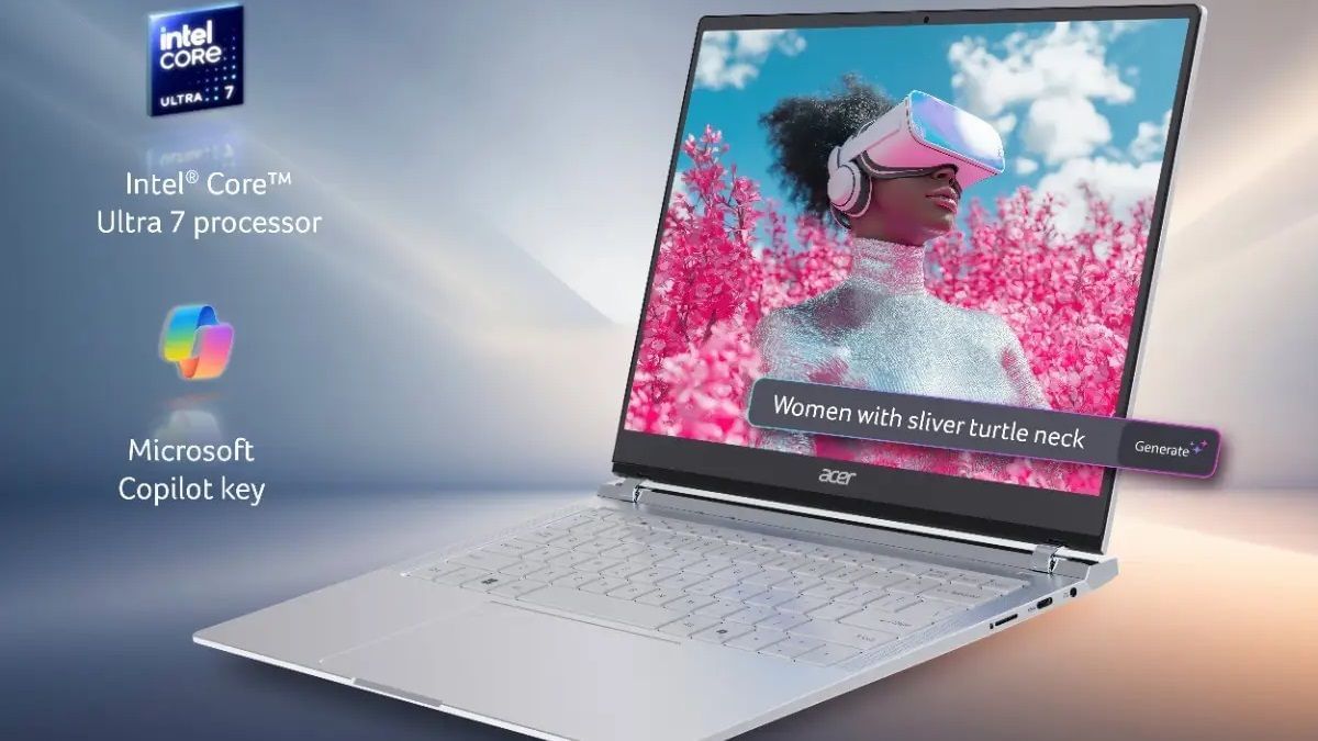 Acer Swift Neo is equipped with an Intel Core Ultra 7 processor (Image via Acer)
