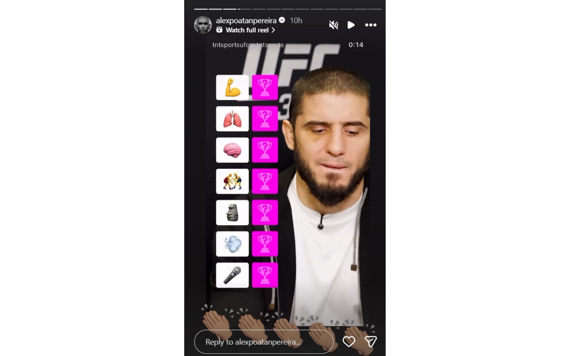 Screenshots courtesy: @alexpoatanpereira on Instagram