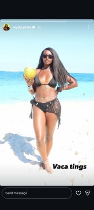 Parks' Instagram story