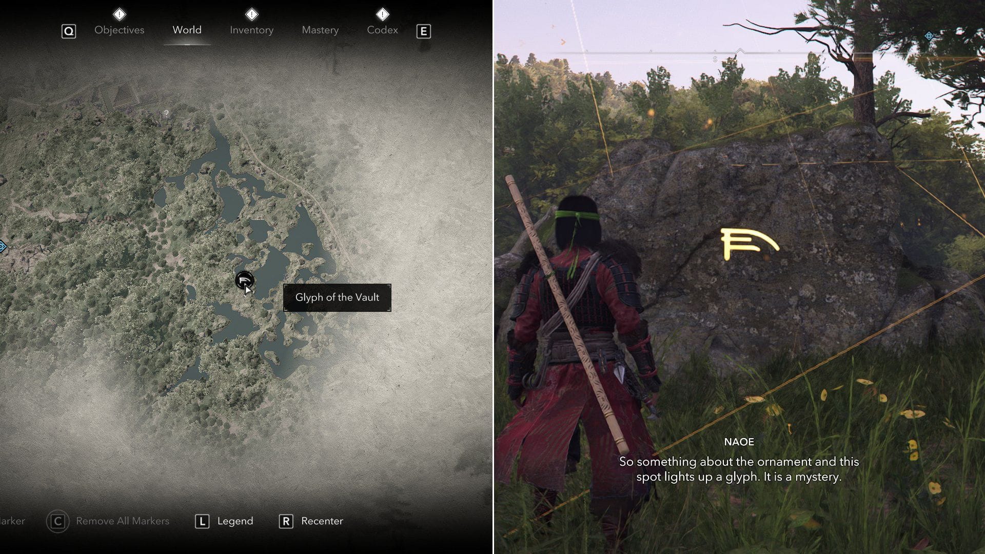 Symbol polohy Vaultu na mape (obrázok cez Ubisoft)