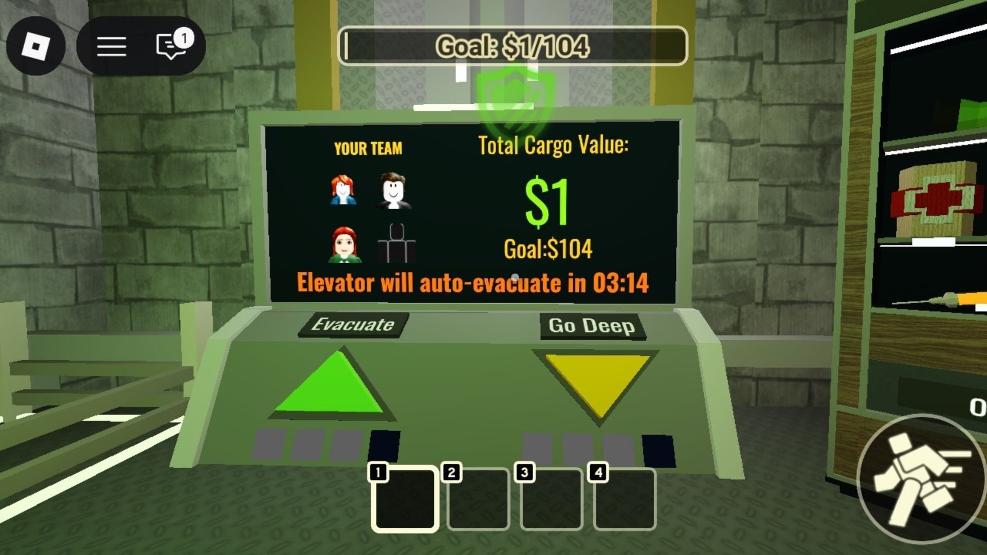 Inside the elevator (Image via Roblox)