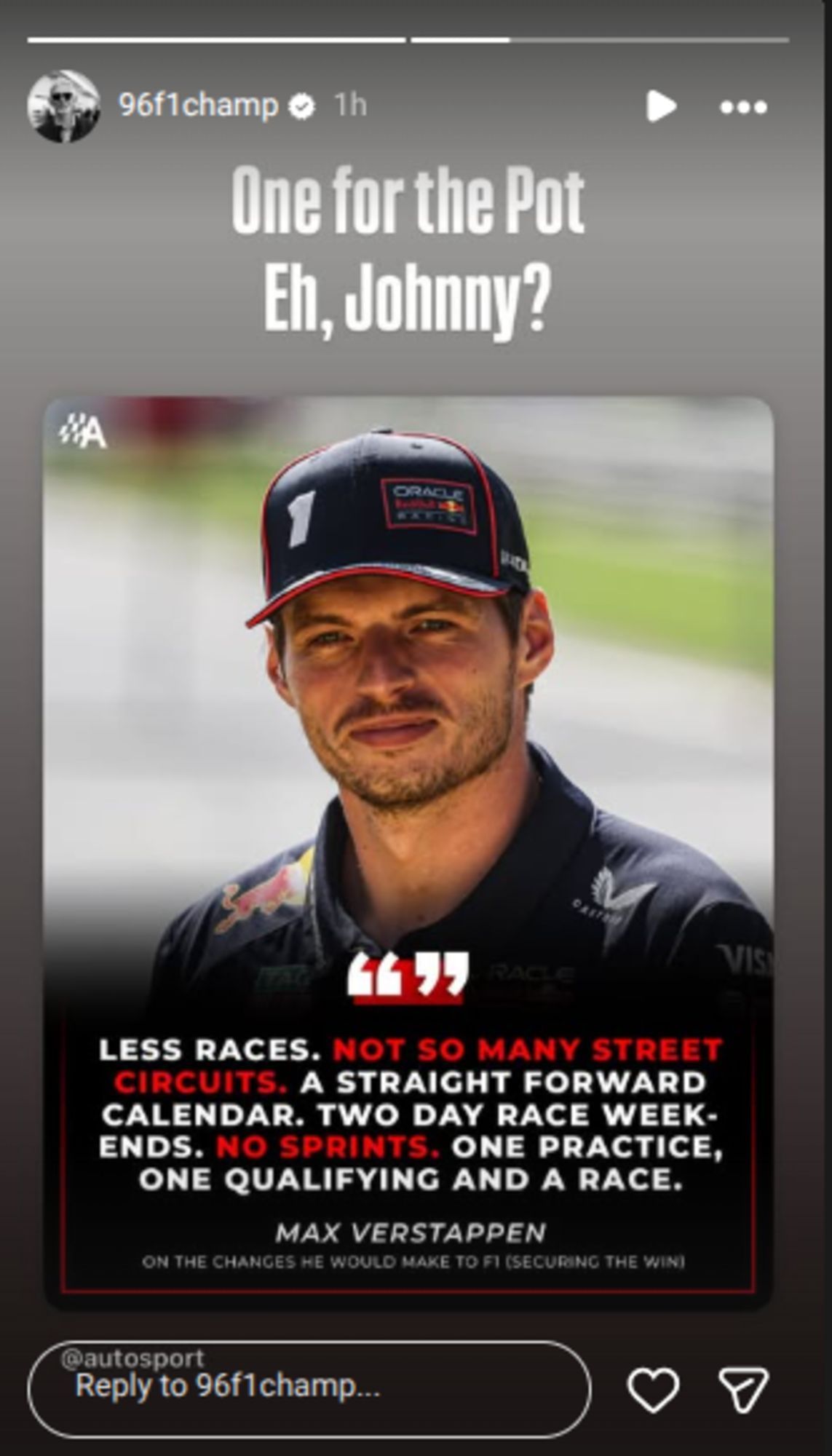 Damon Hill&#039;s reaction to Max Verstappen&#039;s comments