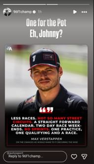 Damon Hill's reaction to Max Verstappen's comments