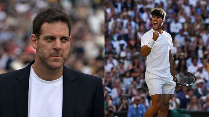 PICTURES: Carlos Alcaraz all smiles as he catches up with Juan Martin del Potro during off-season retreat