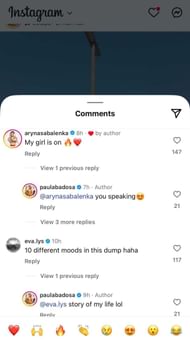 Sabalenka sends love to Badosa; Instagram - @paulabadosa