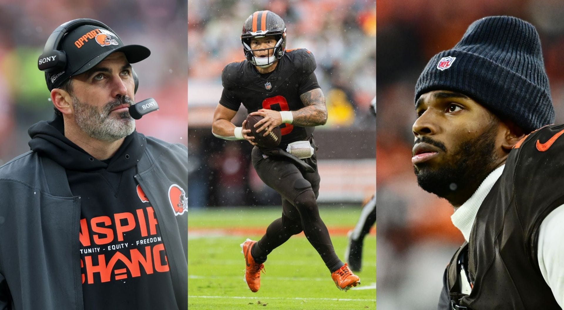 Dillon Gabriel, Kevin Stefanski Shedeur Sanders