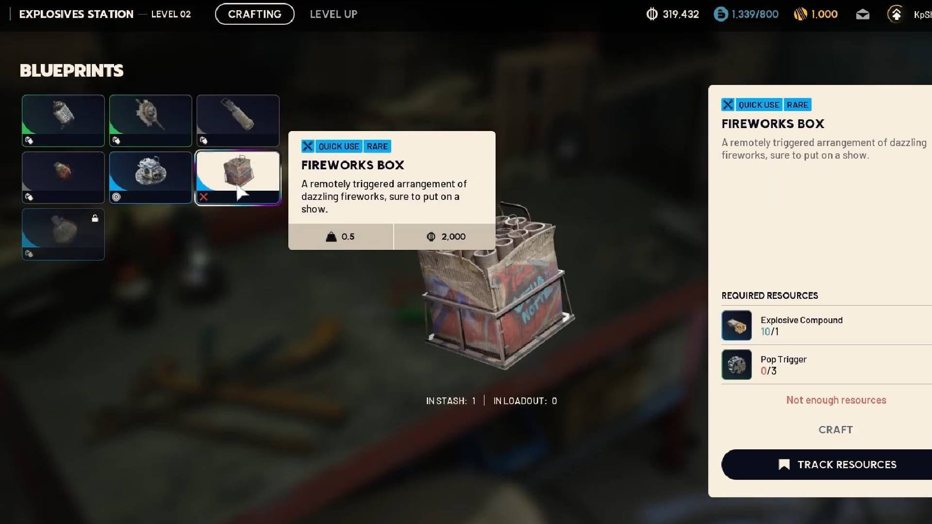 You are required to have two resources to craft the item (Image via Embark Studios || YouTube/KpShamino)