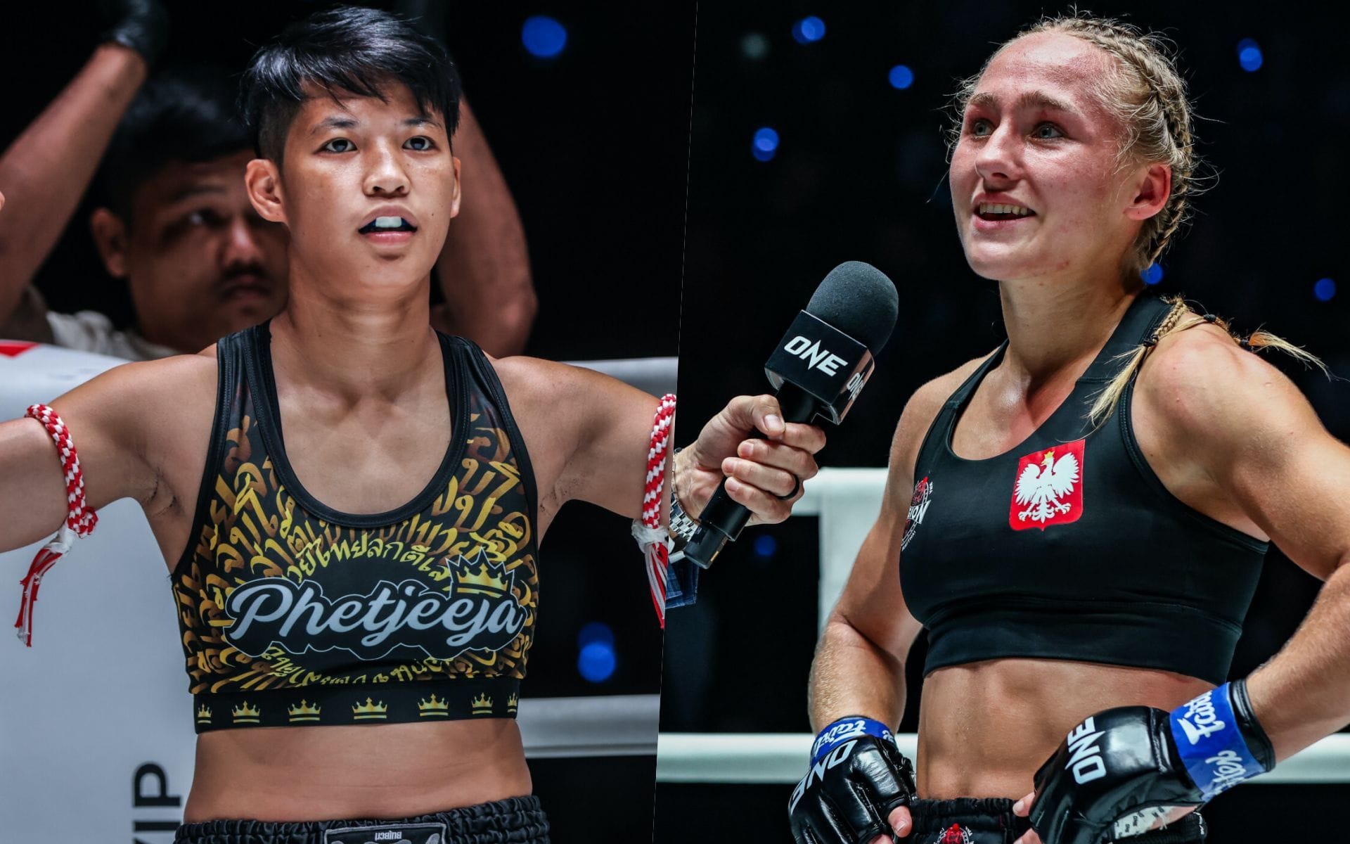 Phetjeeja (L) has nothing but praise for Martyna Dominczak | Image by ONE Championship