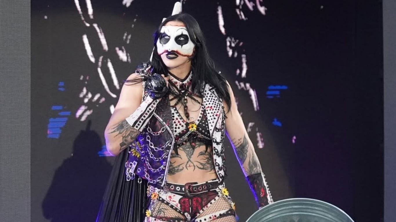 Rhea Ripley making her entrance at WarGames 2025 [Image via WWE Australia