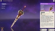 4-star claymore Serpent Spine (Image via Sportskeeda Gaming/HoYoverse)