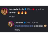 Kysre Gondrezick's photoshoot for Playboy magazine leaves Kayla Nicole speechless (IG/@kysrerae)