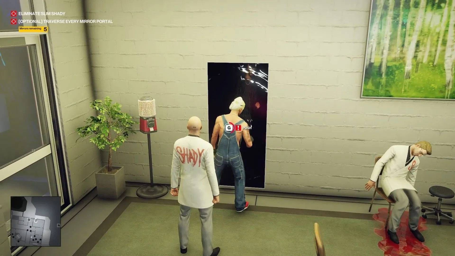 Push Slim Shady into the mirror (Image via IO Interactive)
