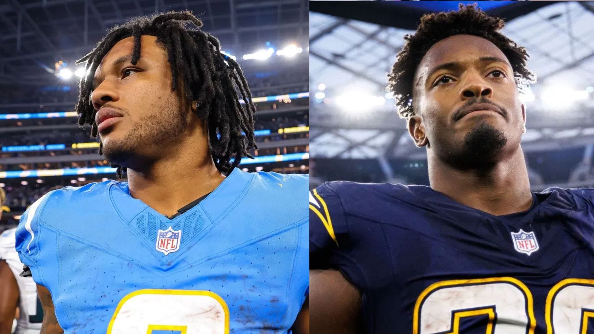 Omarion Hampton or Kimani Vidal: Who should I start for Fantasy Football Week 15? - Source: Getty