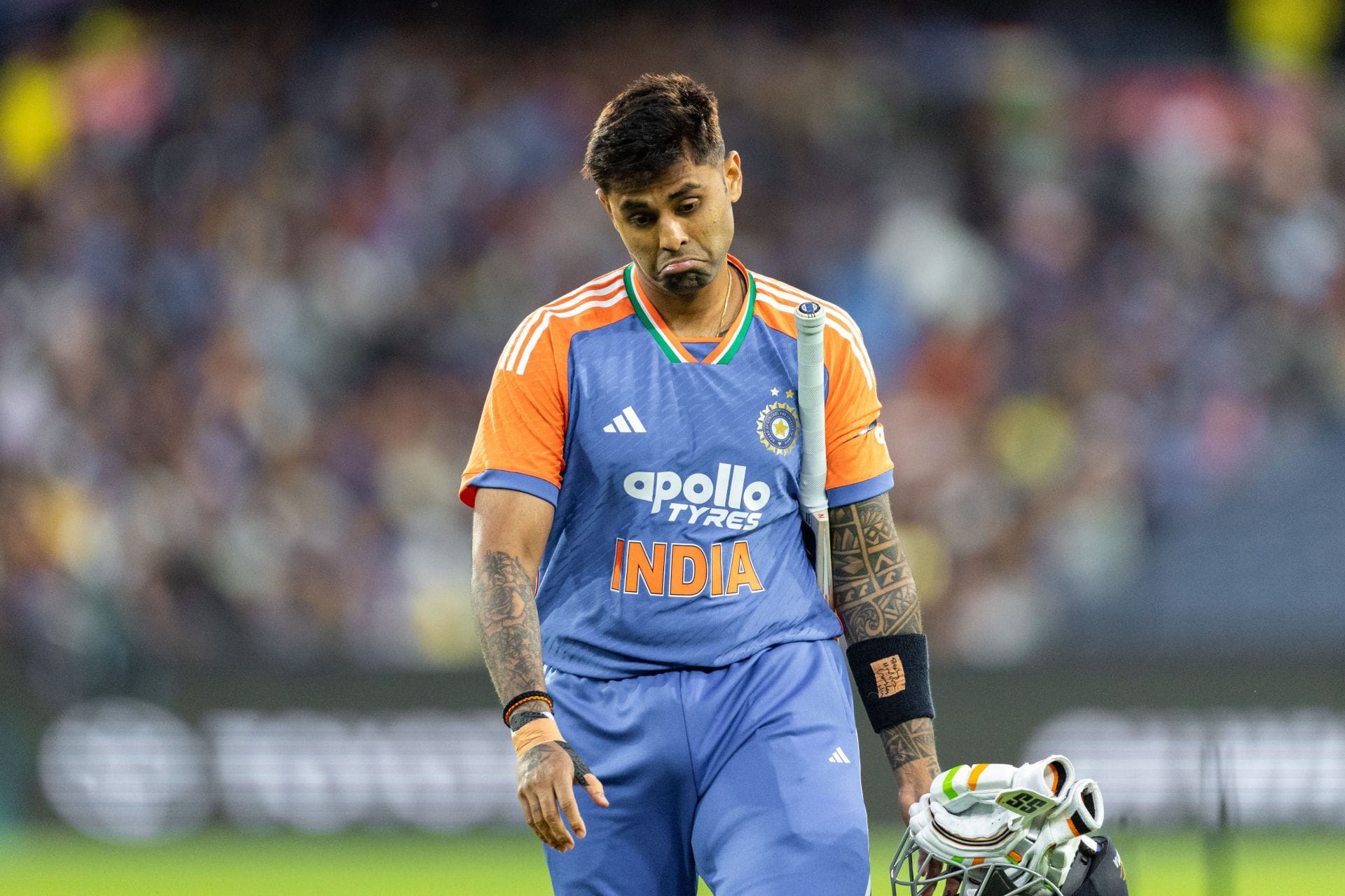 Suryakumar Yadav was caught behind off Marco Jansen&#039;s bowling in the second T20I against South Africa. [P/C: Getty]