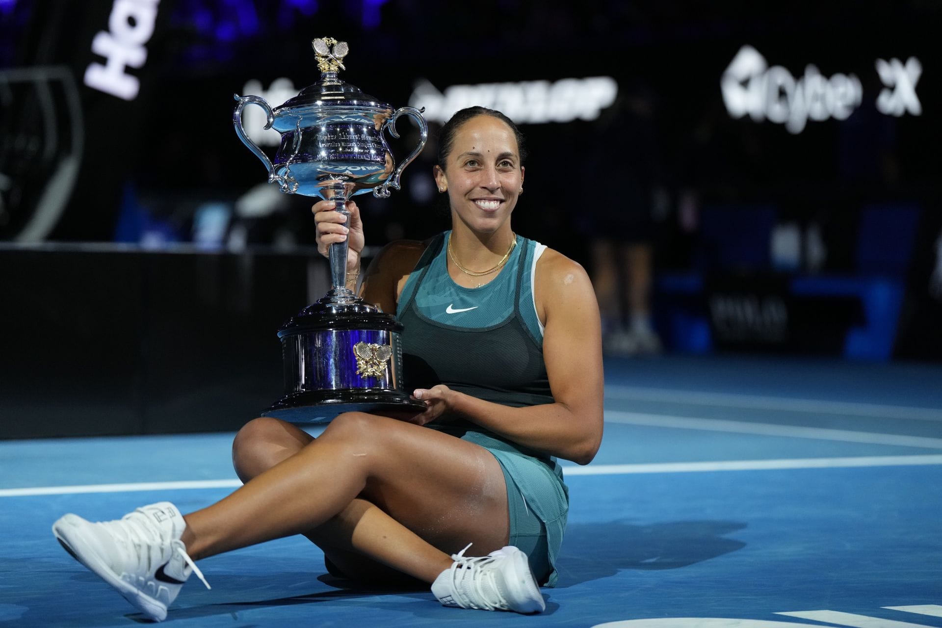 Madison Keys at the 2025 Australian Open. (Source: Getty)