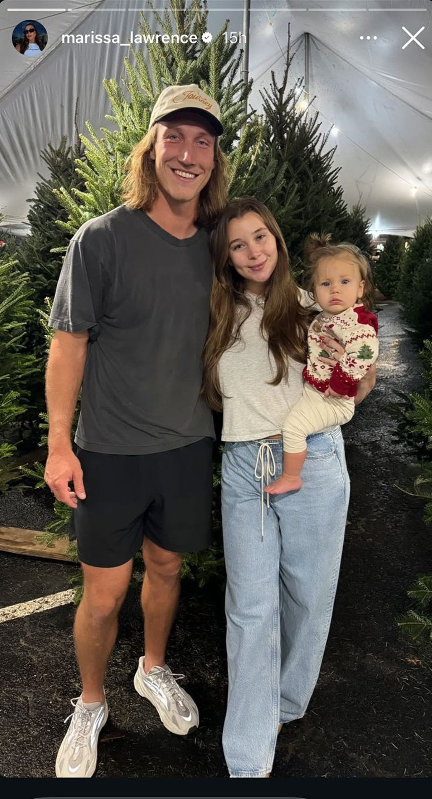 Trevor Lawrence&rsquo;s wife Marissa shares family&rsquo;s trip to Christmas tree shopping ft. adorable snaps of daughter Shae