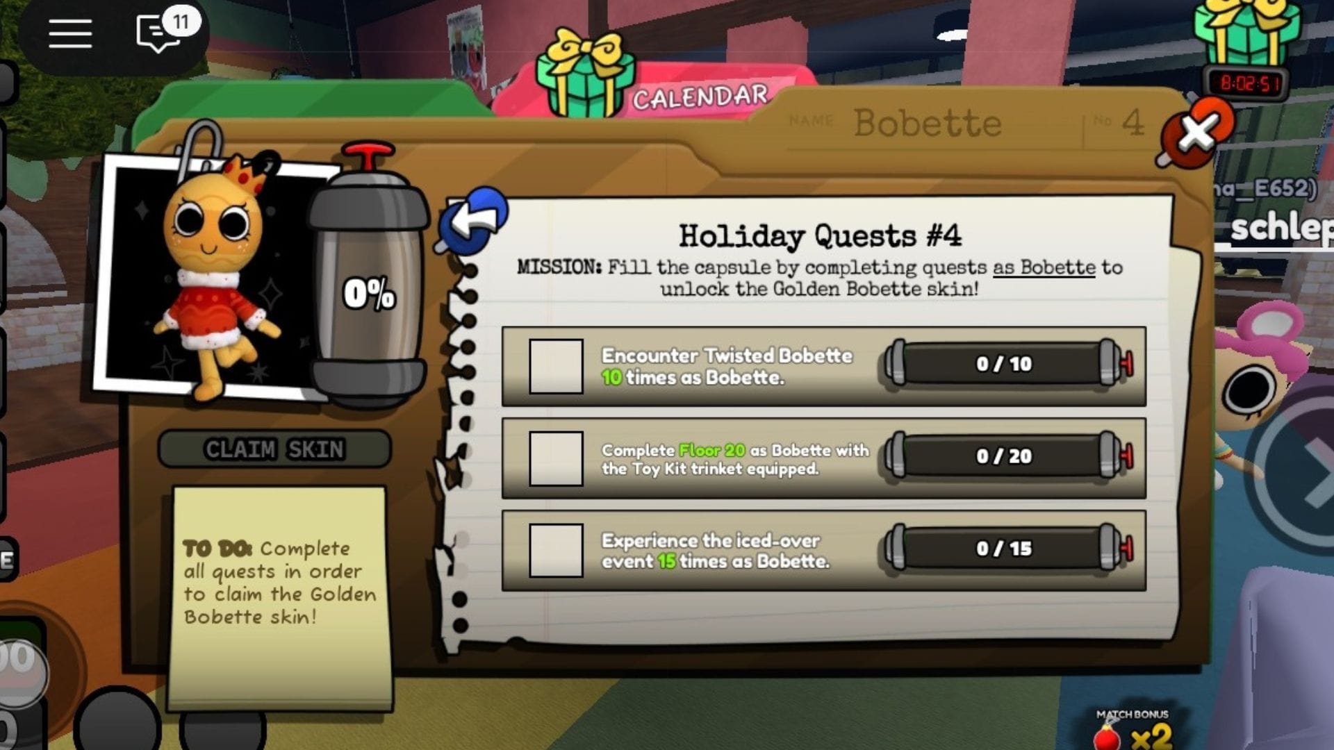 Bobette's Quests (obrázek přes Roblox)