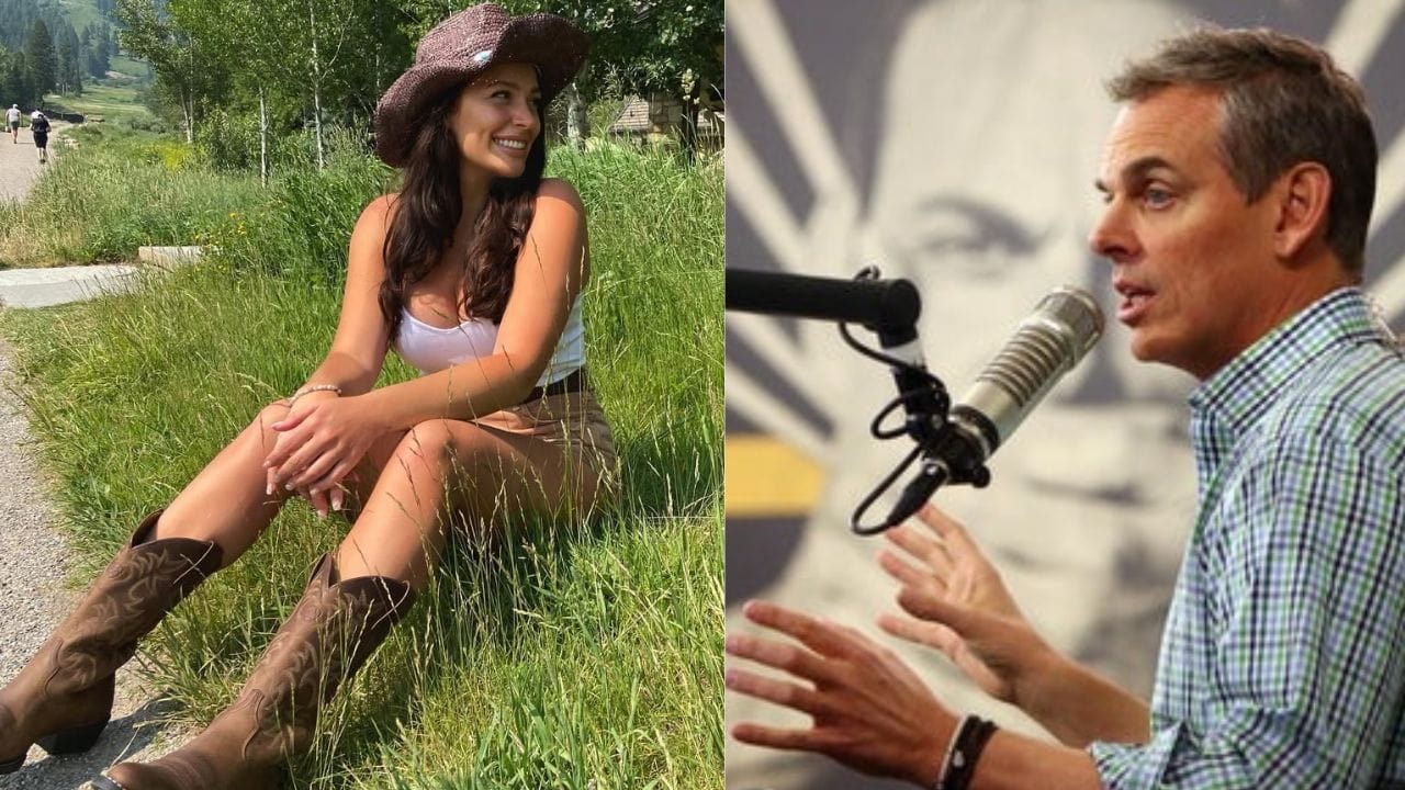 Colin Cowherd&rsquo;s daughter Liv poses in off-the-shoulder crop top and skirt braving 33&deg;F cold