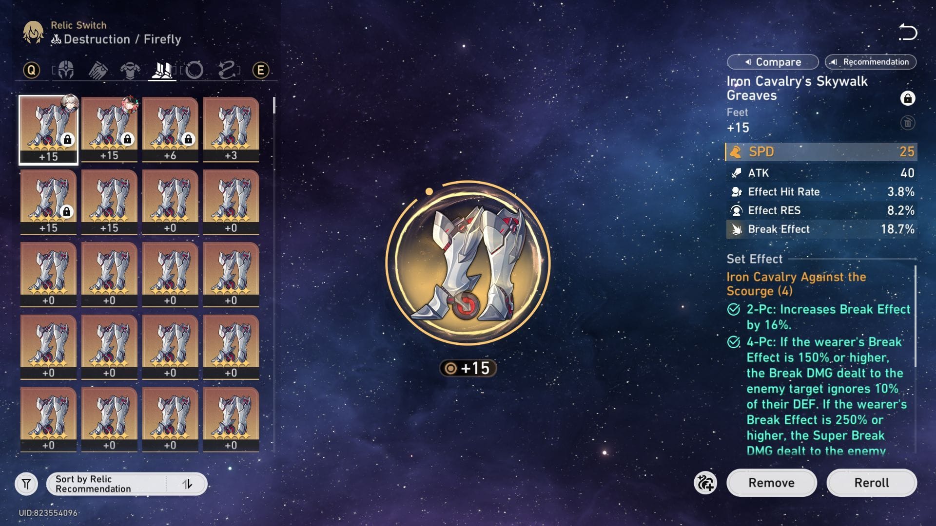 Looking for break effects when building Dahlia (Image via Sportskeeda Gaming || HoYoverse)