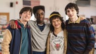 (L-R) Noah Schnapp, Caleb McLaughlin, Gaten Matarazzo, and Finn Wolfhard in Stranger Things 5 (Image via Instagram/@strangerthingstv)