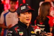 Yuki Tsunoda gives an interview at the F1 Qatar Grand Prix - Source: Getty