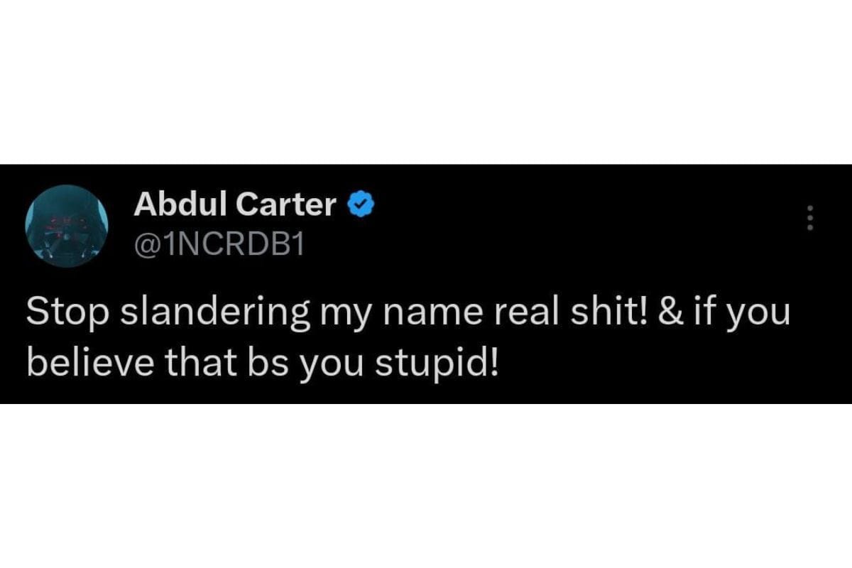 Image via AbdulCarter X