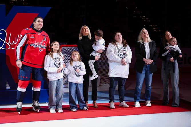 "We found out after my dad passed that he had colon cancer": TJ Oshie and wife Lauren join pharma giants AstraZeneca's campaign against cancer