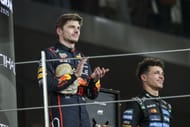Max Verstappen and Lando Norris after the Abu Dhabi GP 2025. Source: Getty