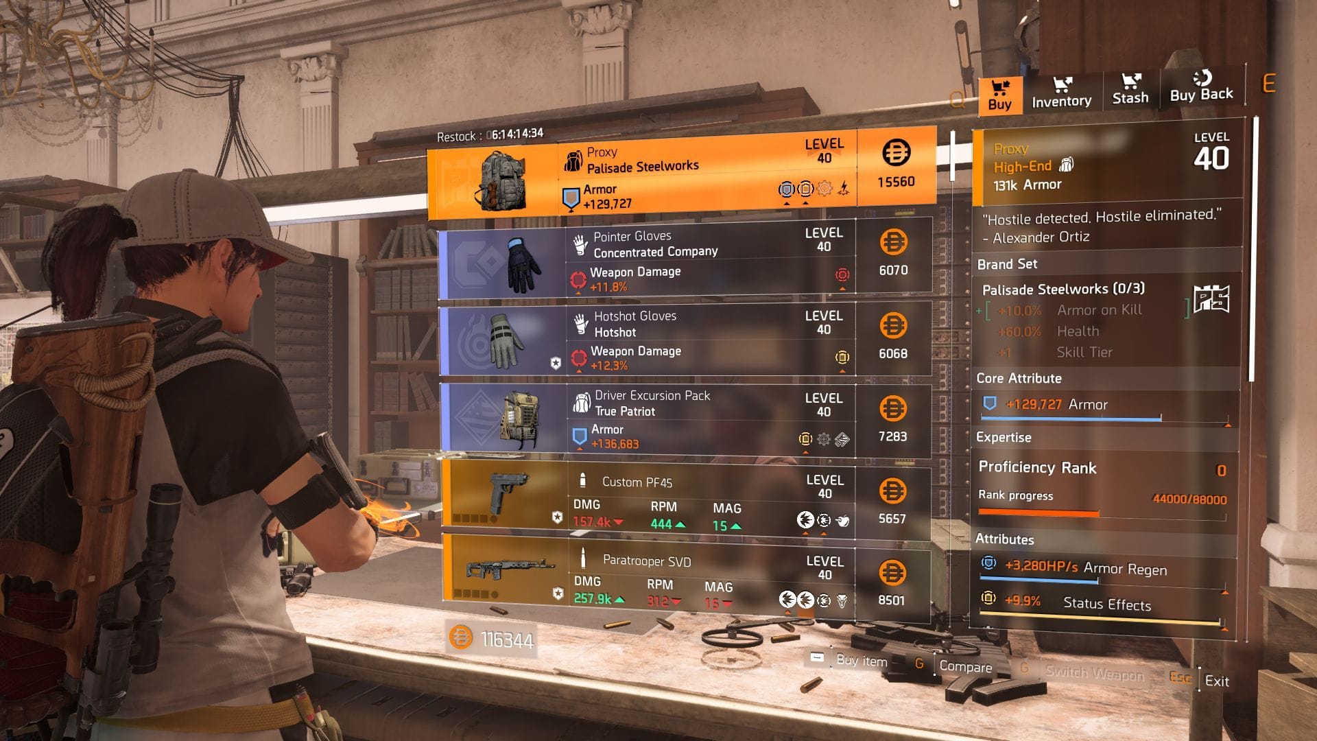 The Division 2 vendor found in Clan Quarters (Image via SK Gaming || Ubisoft)