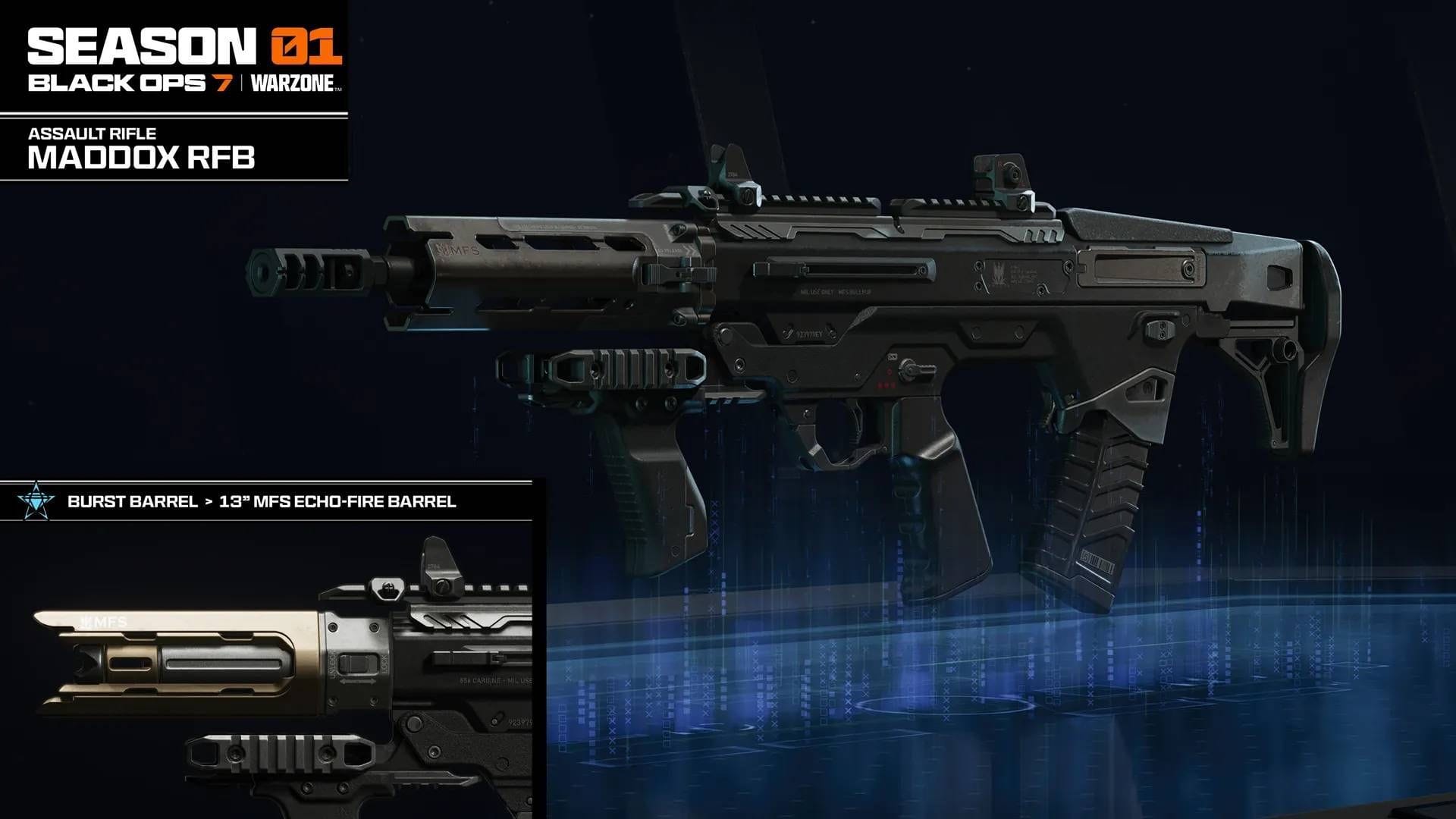 Prestige Attachment for the AR called Barrel: 13&rdquo; MFS Echo-Fire Barrel (Image via Activision)