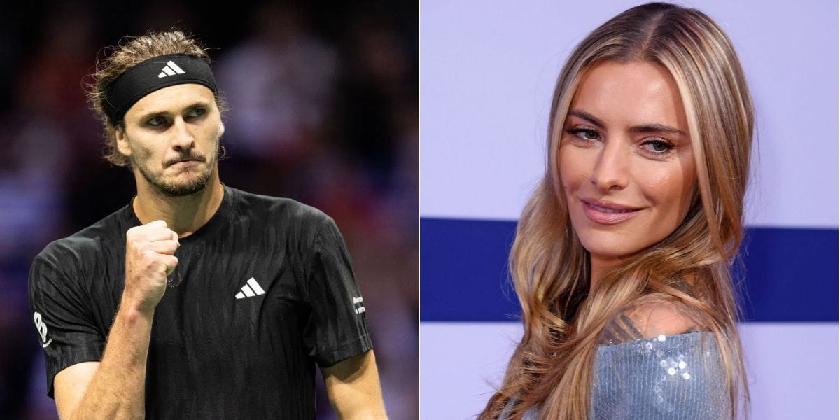 Alexander Zverev and his girlfriend Sophia Thomalla - Image Source: Getty 