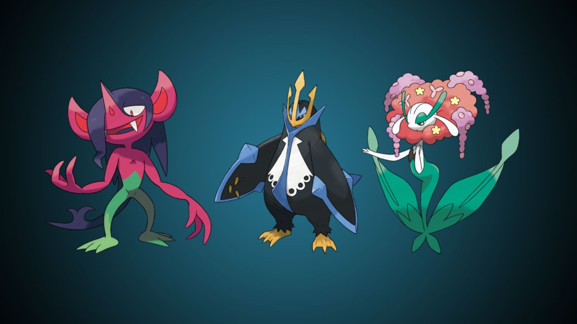 Morgrem, Empoleon, and Florges (Image via TPC)