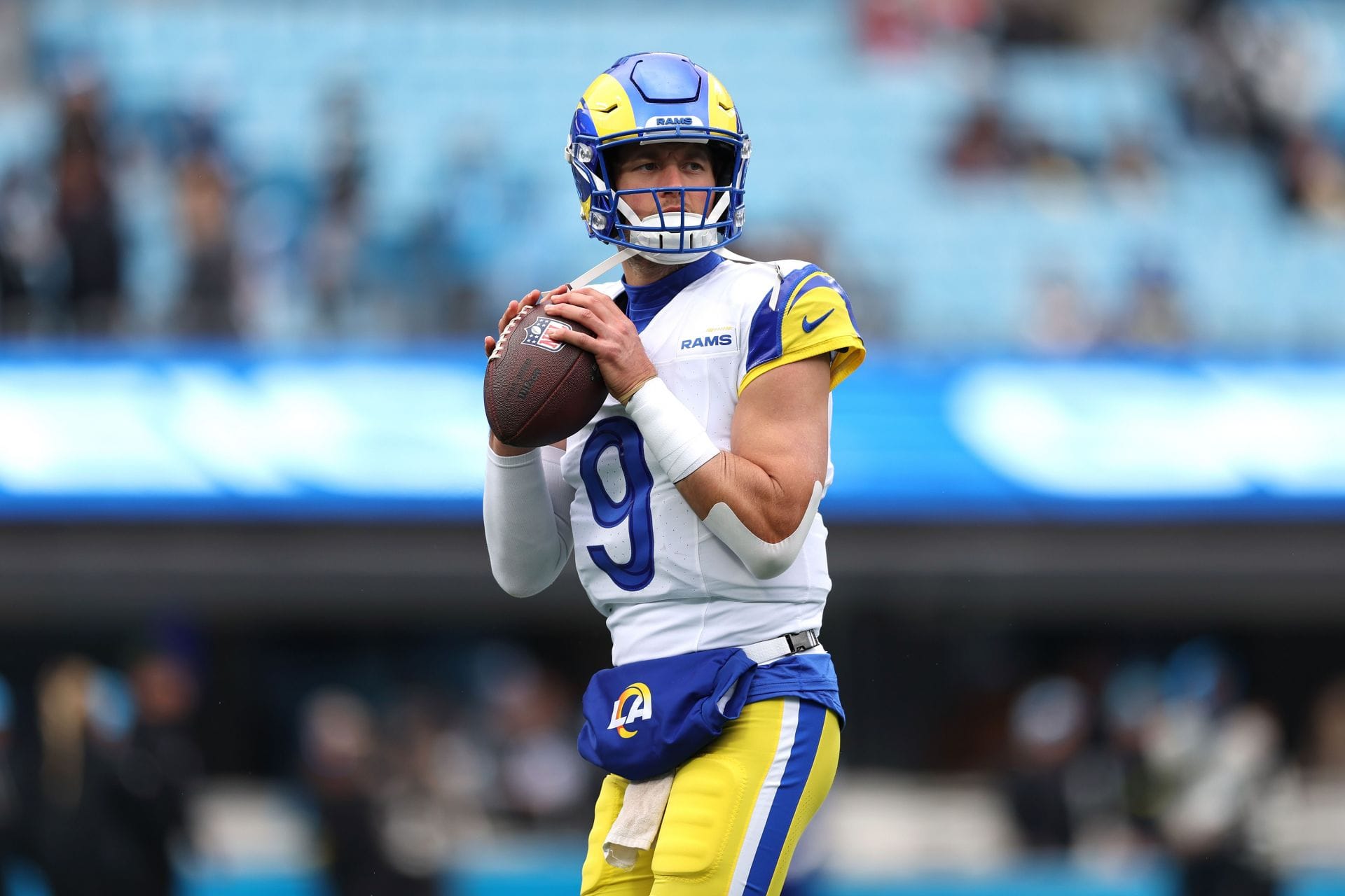 Matthew Stafford at Los Angeles Rams v Carolina Panthers - Source: Getty