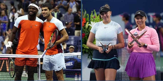 A Racquet at the Rock 2025: Frances Tiafoe and Jessica Pegula edge past Carlos Alcaraz and Amanda Anisimova in a nail-biting finish