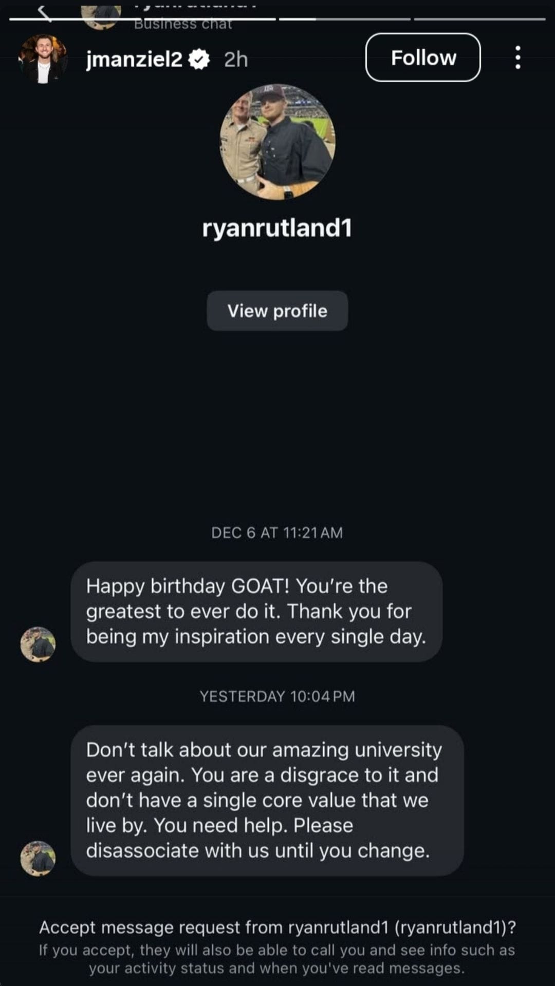 Johnny Manziel Breaks His Silence After Missing College GameDay, Shows A Lot Of Abusive Messages From Fans