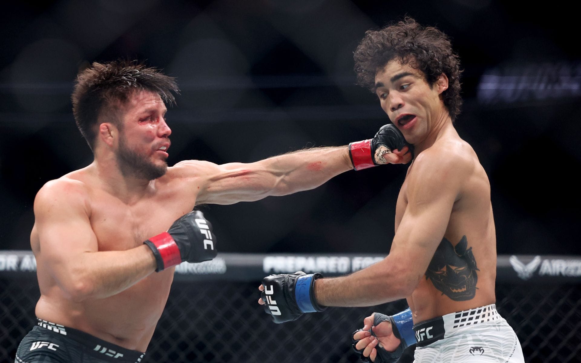 Henry Cejudo (left) and Payton Talbott (right) in action at UFC 323. [Image courtesy: Getty Images]