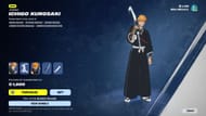 The Bleach Ichigo Kurosaki skin in Fortnite will remain listed until January 4, 2026 (Image via Sportskeeda Gaming || Epic Games)