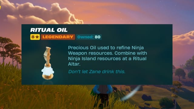 How to find Ritual Oil in LEGO Fortnite Odyssey Ninjago