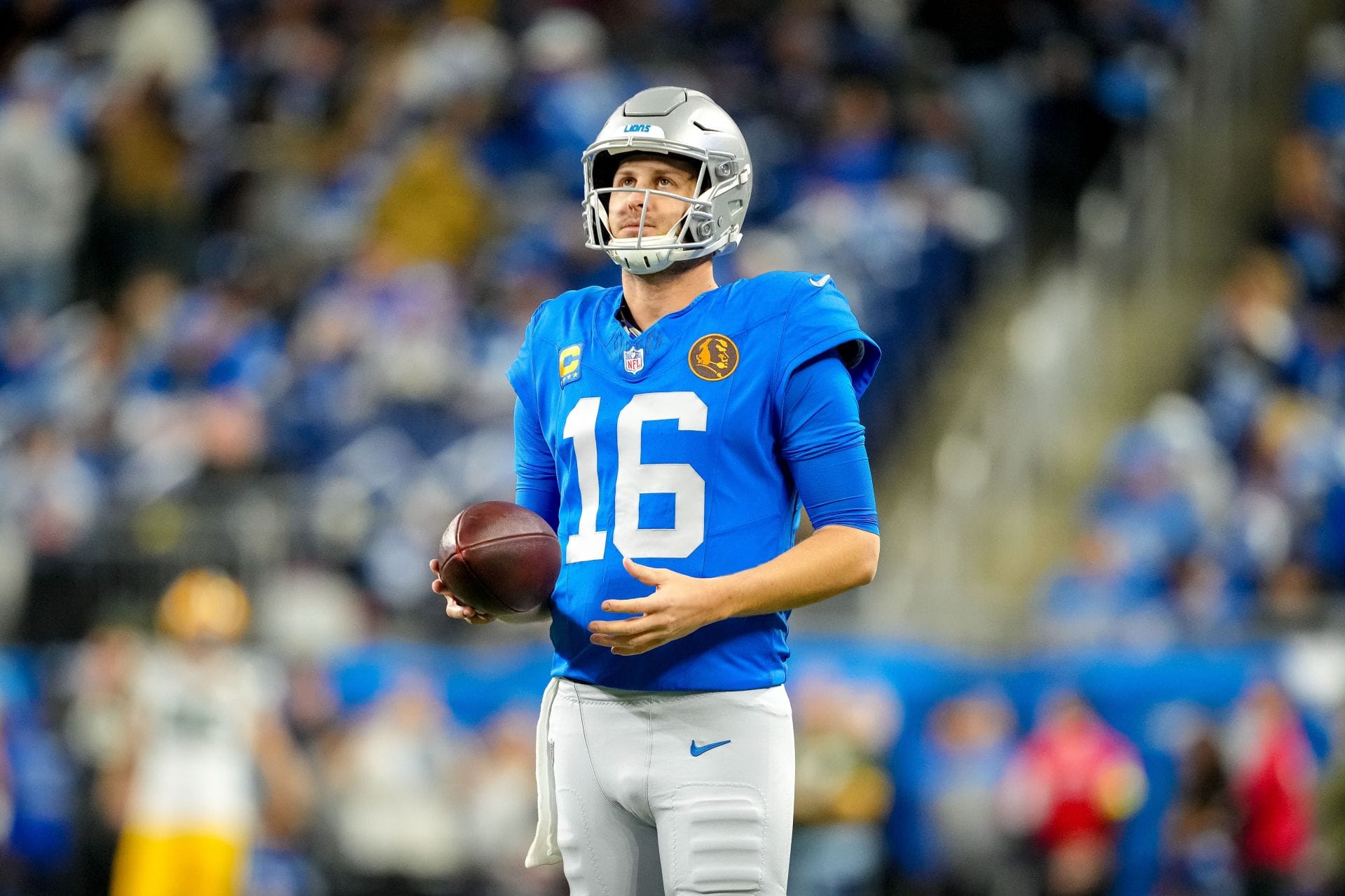 Jared Goff at Green Bay v Detroit - Source: Getty