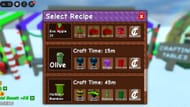 The Olive in the Crafting menu (Image via Roblox)