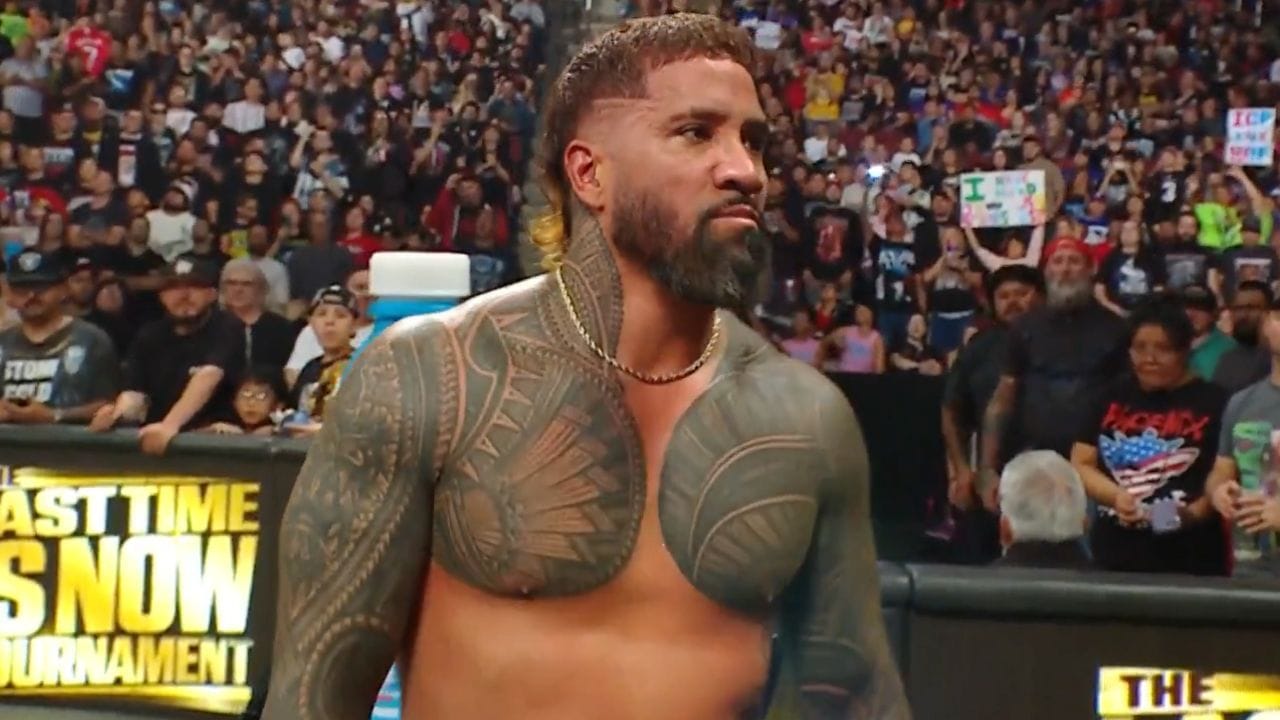 LA Knight pinned Jey Uso on RAW after Survivor Series. [Image credits: WWE on X]