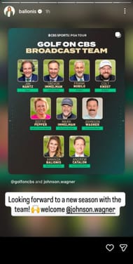 A screenshot from Amanda Balionis' Instagram Story (via @balionis)