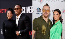 "We're normal chicks": George Kittle's wife makes feelings known on WAG label days after Amon Ra St. Brown's GF Brooklyn Adams criticized tag